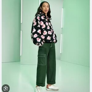 Sandy Liang x Target flower quarter-zip fleece jacket / pullover / jumper